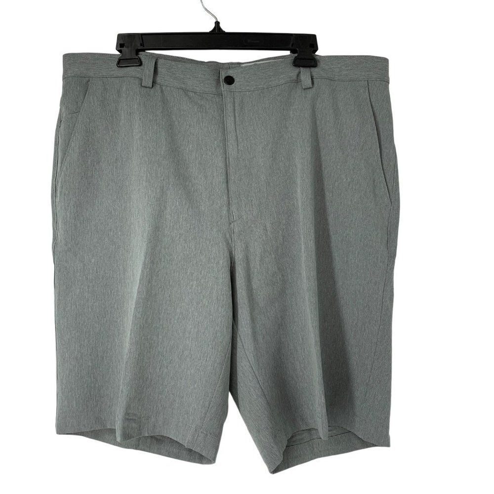 Mens Greg Norman Active Golf Shorts Size 40 Gray Polyester Burmuda 10"  5057